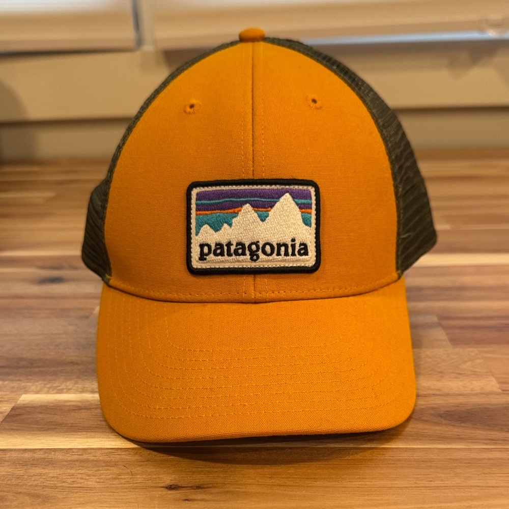 Patagonia Mustard and Charcoal Cap